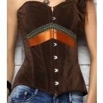 Corselet marrom cowboy